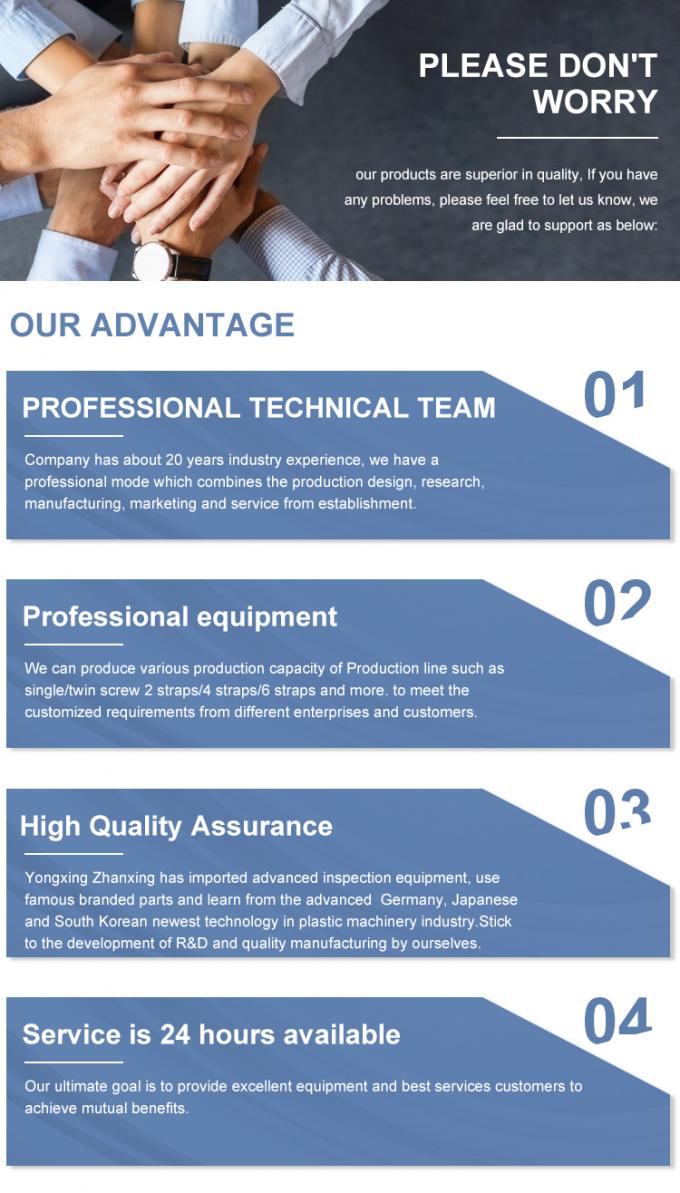 स्टेनलेस स्टील 304 पीपी स्ट्रैप बैंड उत्पादन लाइन, एम्बॉसिंग पीपी पैकिंग स्ट्रैप मशीन 18