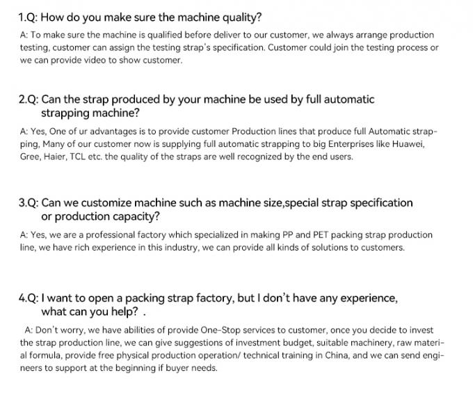 स्टेनलेस स्टील 304 पीपी स्ट्रैप बैंड उत्पादन लाइन, एम्बॉसिंग पीपी पैकिंग स्ट्रैप मशीन 20